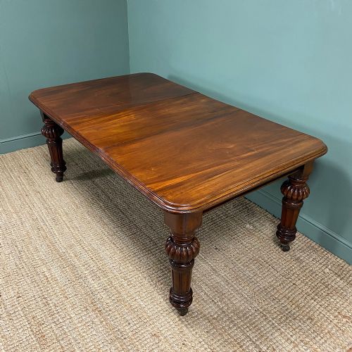 COUNTRY MAHOGANY EXTENDING ANTIQUE WINDOUT DINING TABLE - ADDITIONAL PHOTO 7