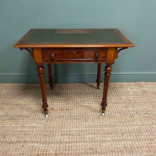 antique victorian mahogany writing table - CATEGORY: ANTIQUE TABLES - DATED VICTORIAN