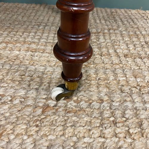 ANTIQUE VICTORIAN MAHOGANY WRITING TABLE - ADDITIONAL PHOTO 3