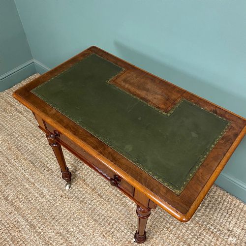 ANTIQUE VICTORIAN MAHOGANY WRITING TABLE - ADDITIONAL PHOTO 6