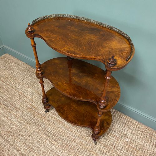 SUPERB QUALITY ANTIQUE VICTORIAN WALNUT WHAT NOT - ADDITIONAL PHOTO 2