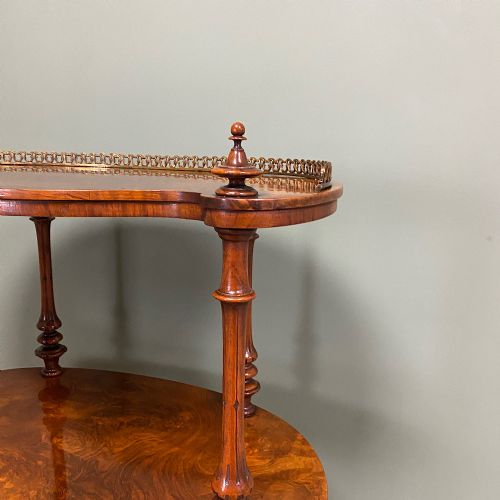 SUPERB QUALITY ANTIQUE VICTORIAN WALNUT WHAT NOT - ADDITIONAL PHOTO 5