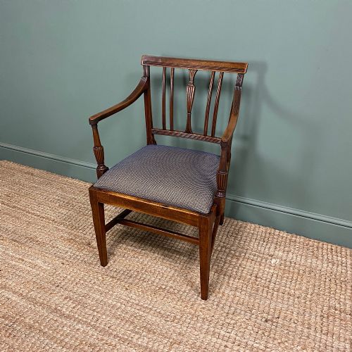 SET OF 8 ANTIQUE GEORGIAN MAHOGANY DINING CHAIRS - ADDITIONAL PHOTO 1