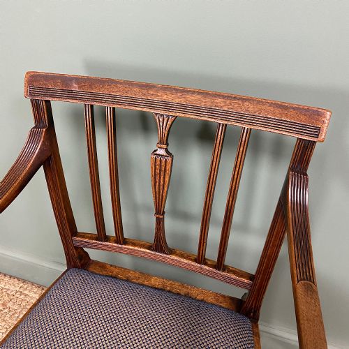 SET OF 8 ANTIQUE GEORGIAN MAHOGANY DINING CHAIRS - ADDITIONAL PHOTO 7
