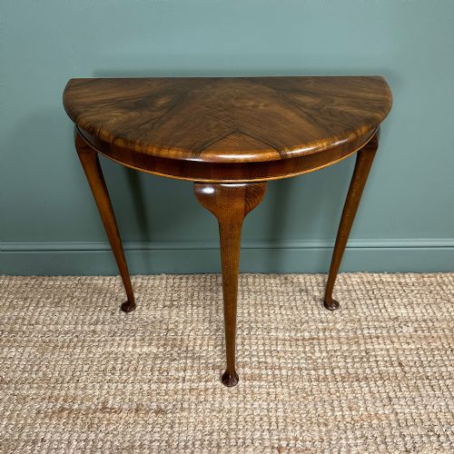 STUNNING SMALL DEMI LUNE SIDE TABLE - ADDITIONAL PHOTO 1