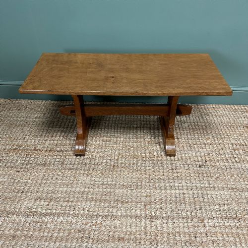 superb oak squirrelman coffee table - CATEGORY: ANTIQUE TABLES - DATED 1930