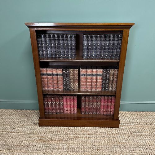 antique victorian open bookcase - CATEGORY: ANTIQUE BOOKCASES - DATED VICTORIAN