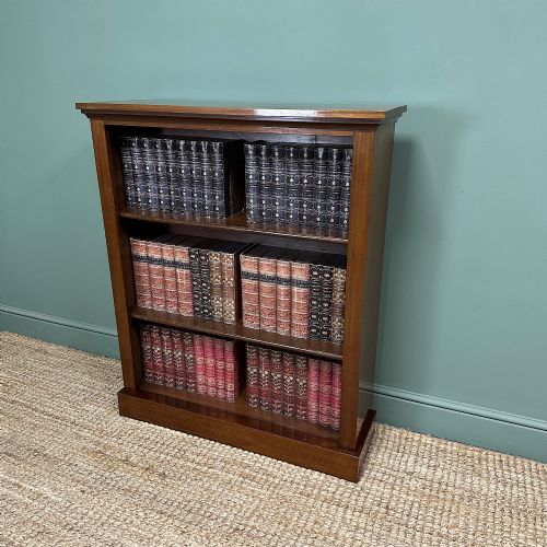 ANTIQUE VICTORIAN OPEN BOOKCASE - ADDITIONAL PHOTO 1