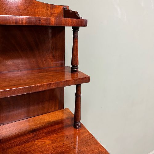 SUPERB SLIM ANTIQUE VICTORIAN MAHOGANY CHIFFONIER CUPBOARD - ADDITIONAL PHOTO 7