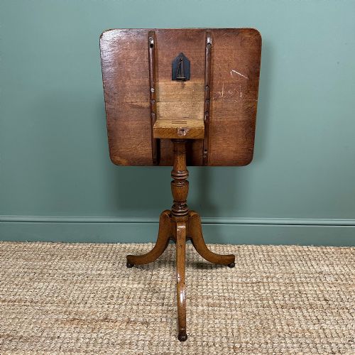 COUNTRY HOUSE ANTIQUE GEORGIAN OAK TRIPOD TABLE - ADDITIONAL PHOTO 7