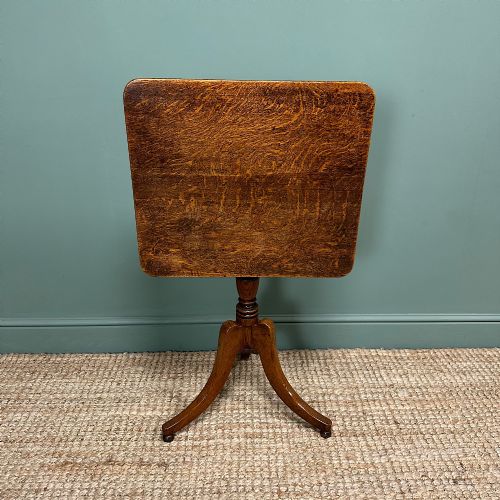COUNTRY HOUSE ANTIQUE GEORGIAN OAK TRIPOD TABLE - ADDITIONAL PHOTO 8