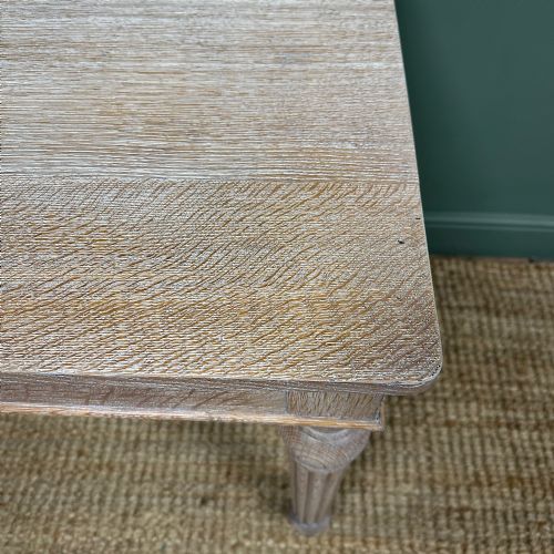 OUTSTANDING LIMED OAK VICTORIAN ANTIQUE CONSOLE TABLE - ADDITIONAL PHOTO 2