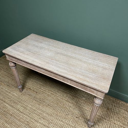 OUTSTANDING LIMED OAK VICTORIAN ANTIQUE CONSOLE TABLE - ADDITIONAL PHOTO 3