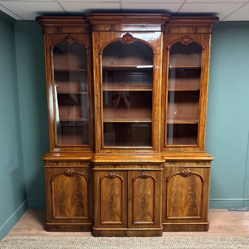 SPECTACULAR VICTORIAN ANTIQUE LIBRARY BOOKCASE - ADDITIONAL PHOTO 1