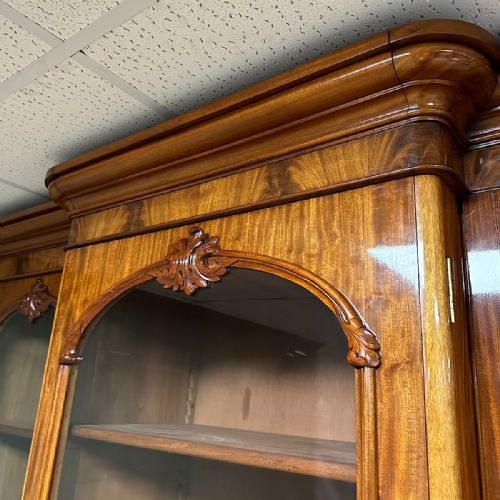 SPECTACULAR VICTORIAN ANTIQUE LIBRARY BOOKCASE - ADDITIONAL PHOTO 2