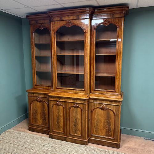 SPECTACULAR VICTORIAN ANTIQUE LIBRARY BOOKCASE - ADDITIONAL PHOTO 3
