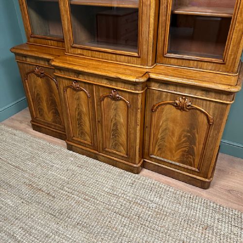 SPECTACULAR VICTORIAN ANTIQUE LIBRARY BOOKCASE - ADDITIONAL PHOTO 4