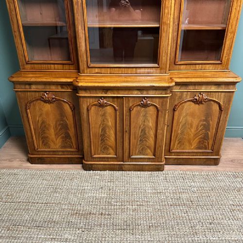 SPECTACULAR VICTORIAN ANTIQUE LIBRARY BOOKCASE - ADDITIONAL PHOTO 5