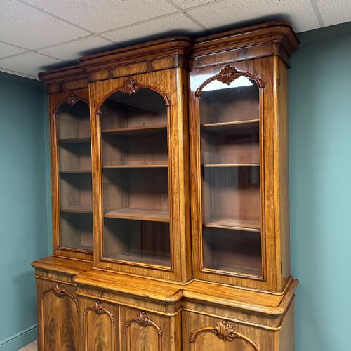 SPECTACULAR VICTORIAN ANTIQUE LIBRARY BOOKCASE - ADDITIONAL PHOTO 6