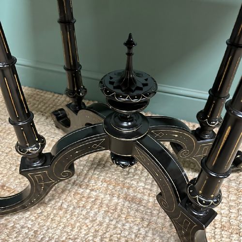 SPECTACULAR AMBOYNA ANTIQUE CARD TABLE - ADDITIONAL PHOTO 6