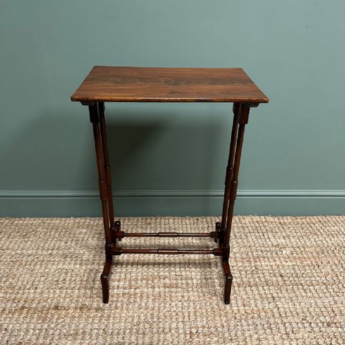 elegant 19th century mahogany antique lamp table - CATEGORY: ANTIQUE TABLES - DATED 19TH CENTURY