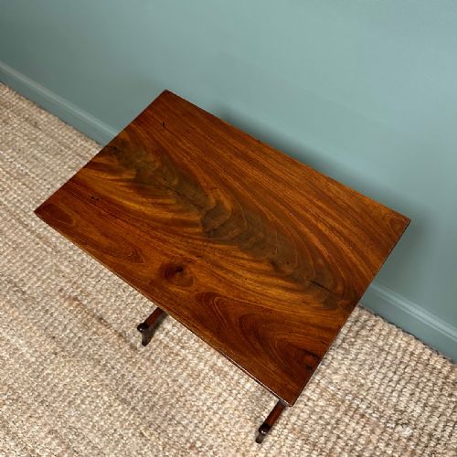 ELEGANT 19TH CENTURY MAHOGANY ANTIQUE LAMP TABLE - ADDITIONAL PHOTO 5