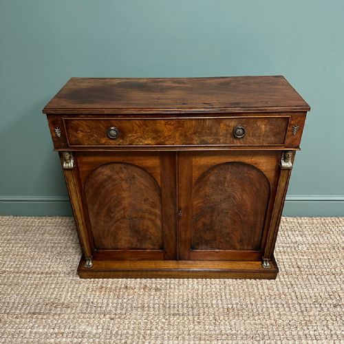 UNUSUAL ANTIQUE VICTORIAN MAHOGANY CUPBOARD CHIFFONIER - ADDITIONAL PHOTO 1
