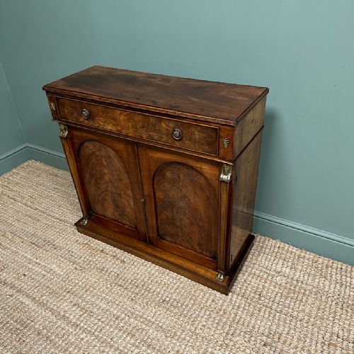 UNUSUAL ANTIQUE VICTORIAN MAHOGANY CUPBOARD CHIFFONIER - ADDITIONAL PHOTO 2