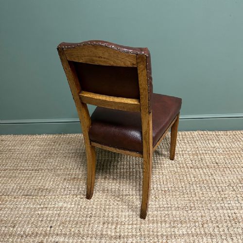 SET OF 8 ANTIQUE VICTORIAN OAK DINING CHAIRS - ADDITIONAL PHOTO 6