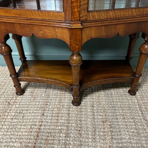 SPECTACULAR WALNUT ANTIQUE VICTORIAN DISPLAY CABINET - ADDITIONAL PHOTO 3