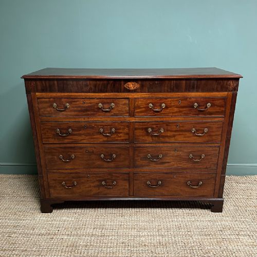 huge georgian mahogany antique chest of drawers - CATEGORY: ANTIQUE CHEST OF DRAWERS - DATED GEORGIAN
