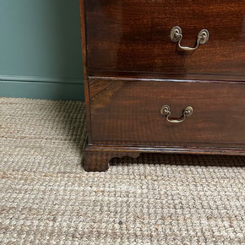 GEORGIAN MAHOGANY CHEST ON CHEST ANTIQUE TALL BOY - ADDITIONAL PHOTO 2