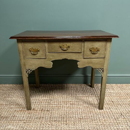 country house antique painted georgian low boy side table - CATEGORY: ANTIQUE TABLES - DATED GEORGIAN