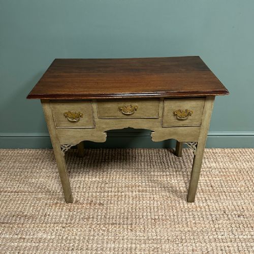 COUNTRY HOUSE ANTIQUE PAINTED GEORGIAN LOW BOY SIDE TABLE - ADDITIONAL PHOTO 1