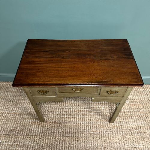 COUNTRY HOUSE ANTIQUE PAINTED GEORGIAN LOW BOY SIDE TABLE - ADDITIONAL PHOTO 2
