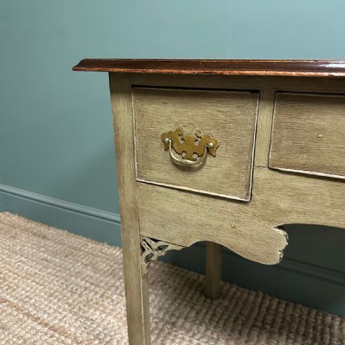 COUNTRY HOUSE ANTIQUE PAINTED GEORGIAN LOW BOY SIDE TABLE - ADDITIONAL PHOTO 3