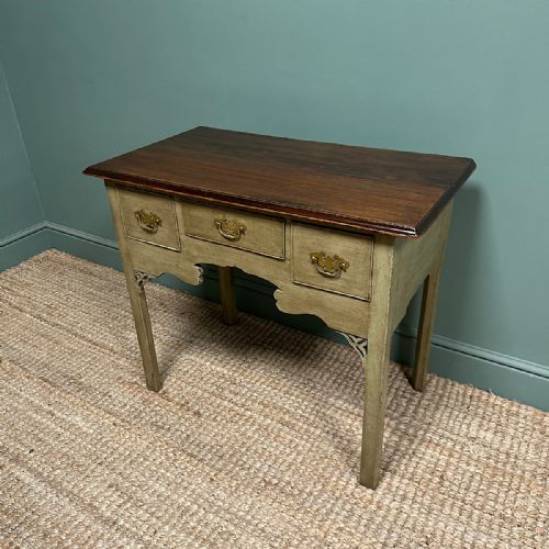 COUNTRY HOUSE ANTIQUE PAINTED GEORGIAN LOW BOY SIDE TABLE - ADDITIONAL PHOTO 6