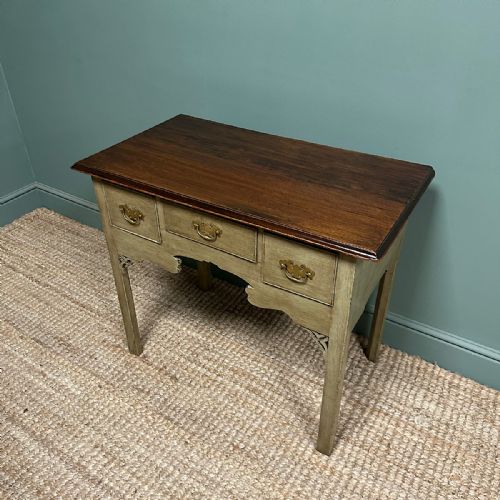 COUNTRY HOUSE ANTIQUE PAINTED GEORGIAN LOW BOY SIDE TABLE - ADDITIONAL PHOTO 7