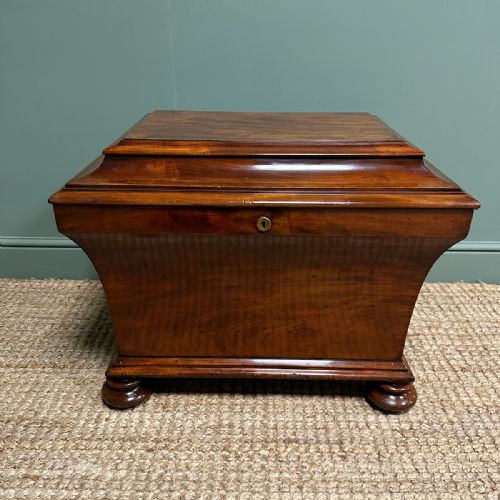 SUPERB QUALITY REGENCY ANTIQUE CELLARETTE WINE COOLER - ADDITIONAL PHOTO 1