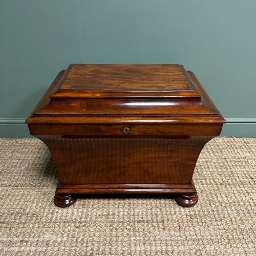 SUPERB QUALITY REGENCY ANTIQUE CELLARETTE WINE COOLER - ADDITIONAL PHOTO 2