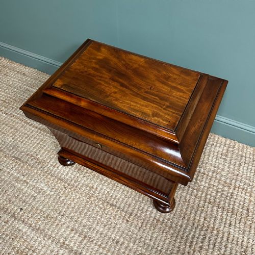 SUPERB QUALITY REGENCY ANTIQUE CELLARETTE WINE COOLER - ADDITIONAL PHOTO 3