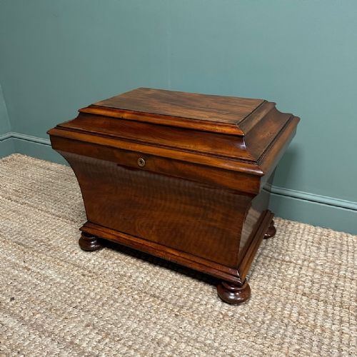 SUPERB QUALITY REGENCY ANTIQUE CELLARETTE WINE COOLER - ADDITIONAL PHOTO 4