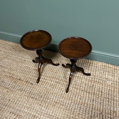 QUALITY ANTIQUE EDWARDIAN MAHOGANY PAIR OF OCCASIONAL TABLES - ADDITIONAL PHOTO 5
