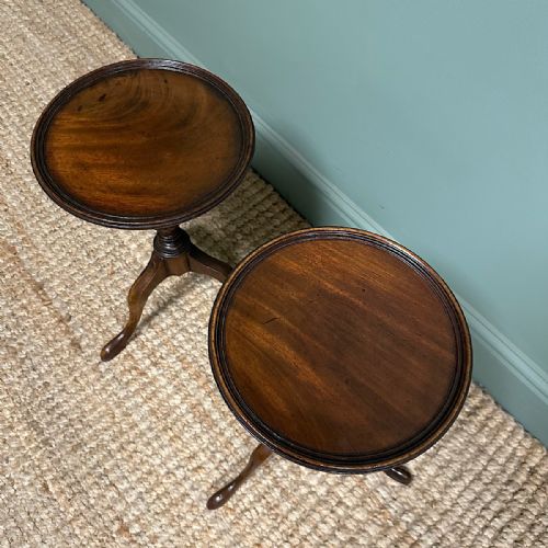 QUALITY ANTIQUE EDWARDIAN MAHOGANY PAIR OF OCCASIONAL TABLES - ADDITIONAL PHOTO 6
