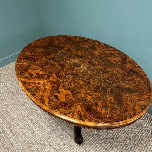 STUNNING ANTIQUE VICTORIAN WALNUT DINING TABLE - ADDITIONAL PHOTO 4