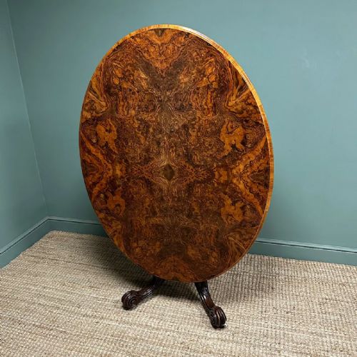 STUNNING ANTIQUE VICTORIAN WALNUT DINING TABLE - ADDITIONAL PHOTO 7