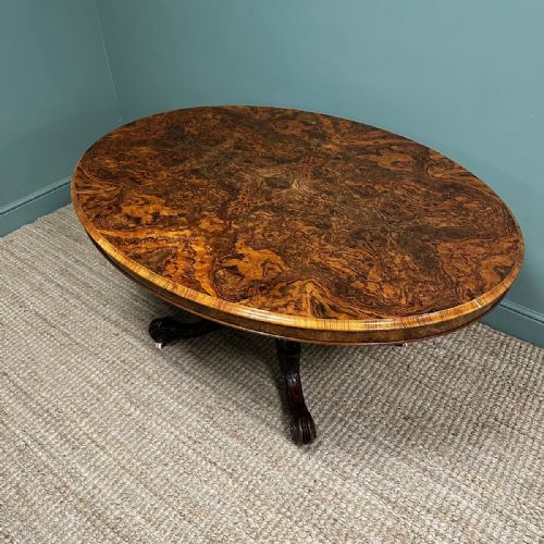 STUNNING ANTIQUE VICTORIAN WALNUT DINING TABLE - ADDITIONAL PHOTO 8
