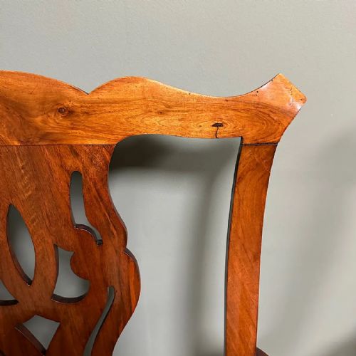 QUALITY PAIR OF ANTIQUE GEORGIAN CARVER ARM CHAIRS - ADDITIONAL PHOTO 6
