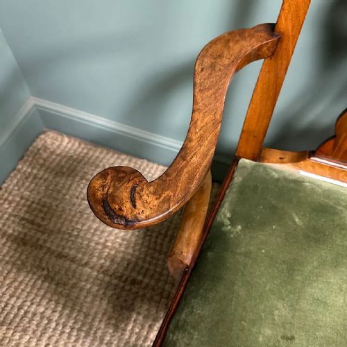 QUALITY PAIR OF ANTIQUE GEORGIAN CARVER ARM CHAIRS - ADDITIONAL PHOTO 7