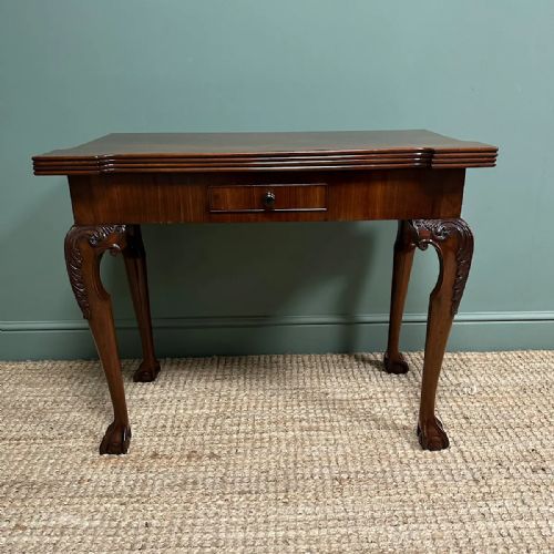 SUPERB QUALITY ANTIQUE GEORGIAN GAMES TABLE TEA TABLE - ADDITIONAL PHOTO 1